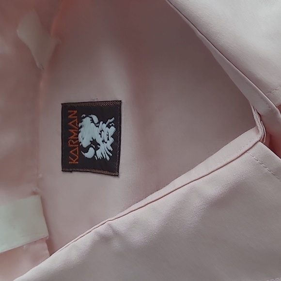 Karman Vintage Pink Embroidered Western Button Down Shirt size XL - Picture 3 of 5
